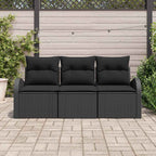 Tuin Sofa Set Met Kussen 3 Pcs Poly Riet