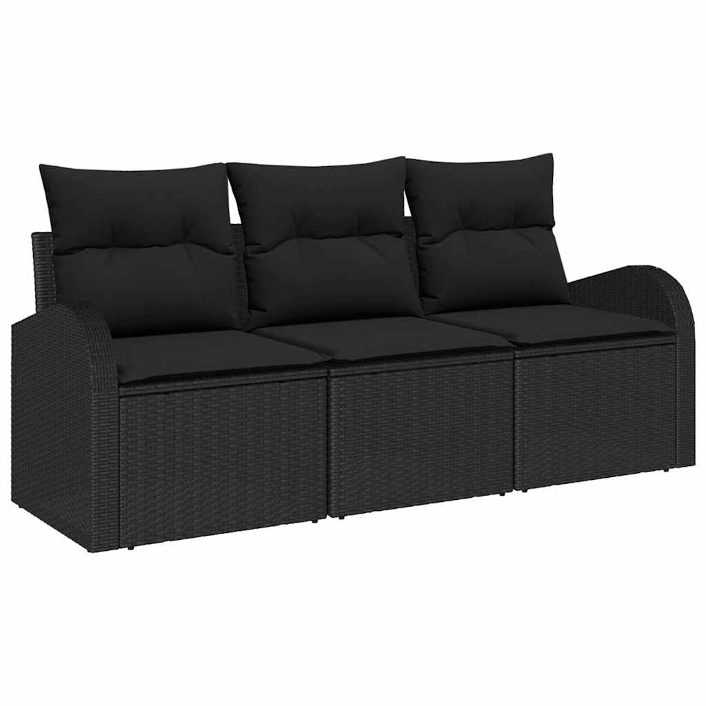 Tuin Sofa Set Met Kussen 3 Pcs Poly Riet