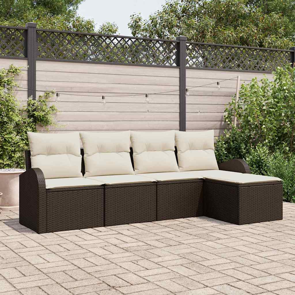 Tuin Sofa Set Met Kussen 6 Pcs Poly Riet