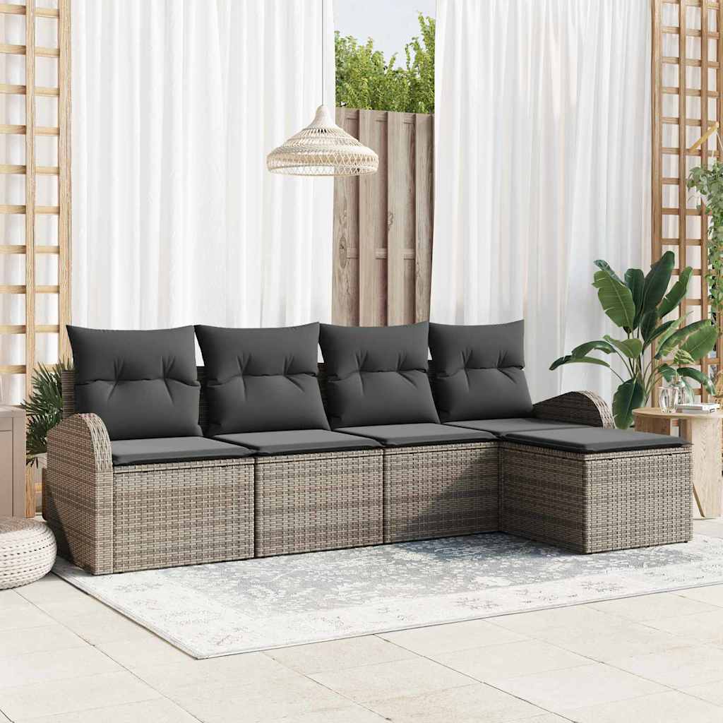 Tuin Sofa Set Met Kussen 6 Pcs Poly Riet