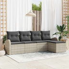 Tuin Sofa Set Met Kussen 6 Pcs Poly Riet