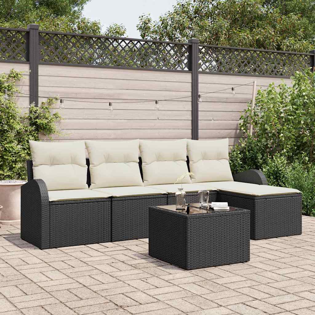 Tuin Sofa Set Met Kussen 6 Pcs Poly Riet