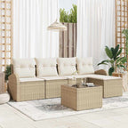 Tuin Sofa Set Met Kussen 6 Pcs Poly Riet