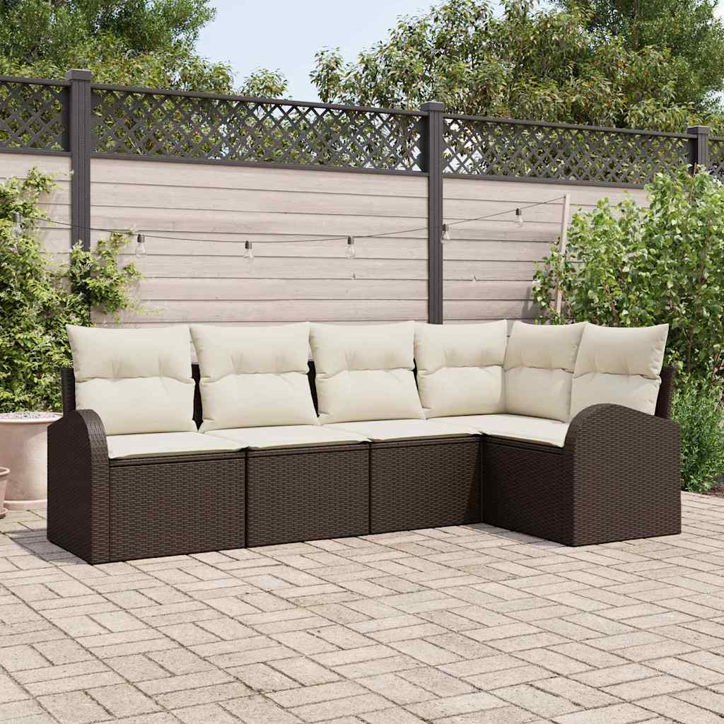Tuin Sofa Set Met Kussen 6 Pcs Poly Riet