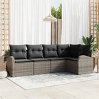 Tuin Sofa Set Met Kussen 6 Pcs Poly Riet