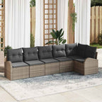 Tuin Sofa Set Met Kussen 7 Pcs Poly Riet