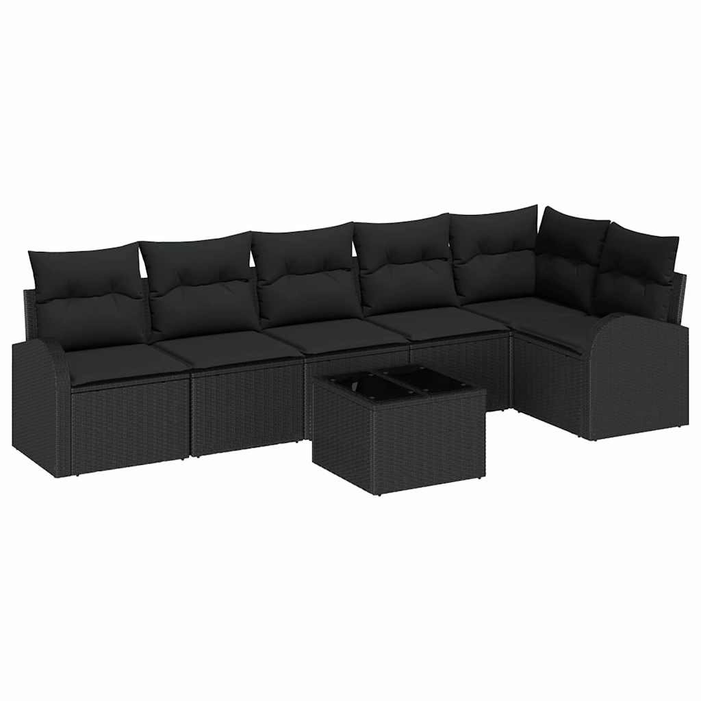 Tuin Sofa Set Met Kussen 7 Pcs Poly Riet