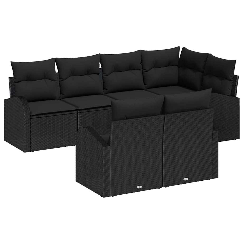 Tuin Sofa Set Met Kussen 7 Pcs Poly Riet