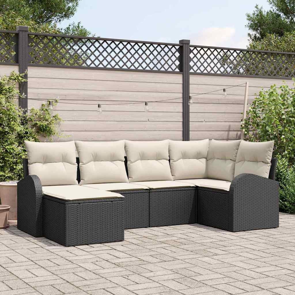 Tuin Sofa Set Met Kussen 7 Pcs Poly Riet
