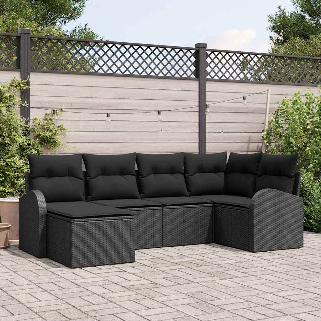Tuin Sofa Set Met Kussen 7 Pcs Poly Riet