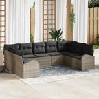 Tuin Sofa Set Met Kussen 10 Pcs Poly Riet