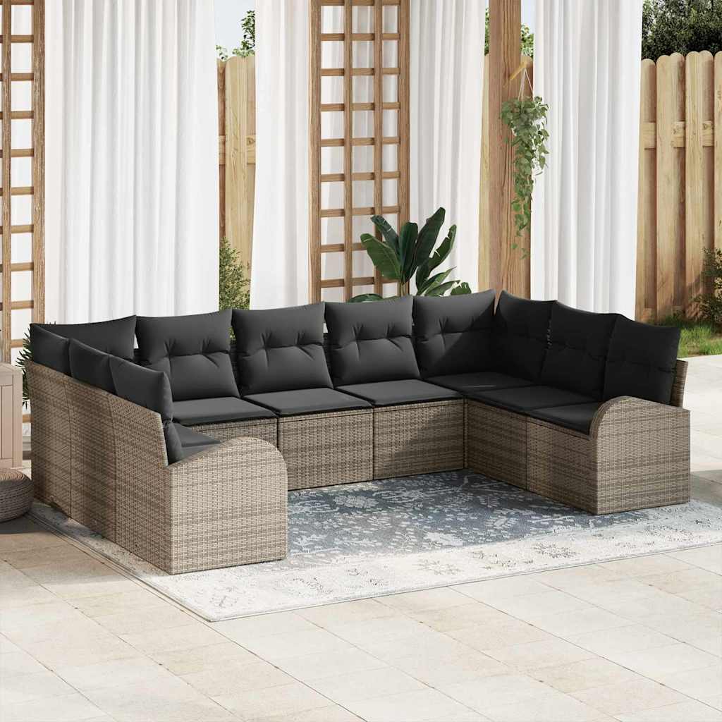 Tuin Sofa Set Met Kussen 10 Pcs Poly Riet
