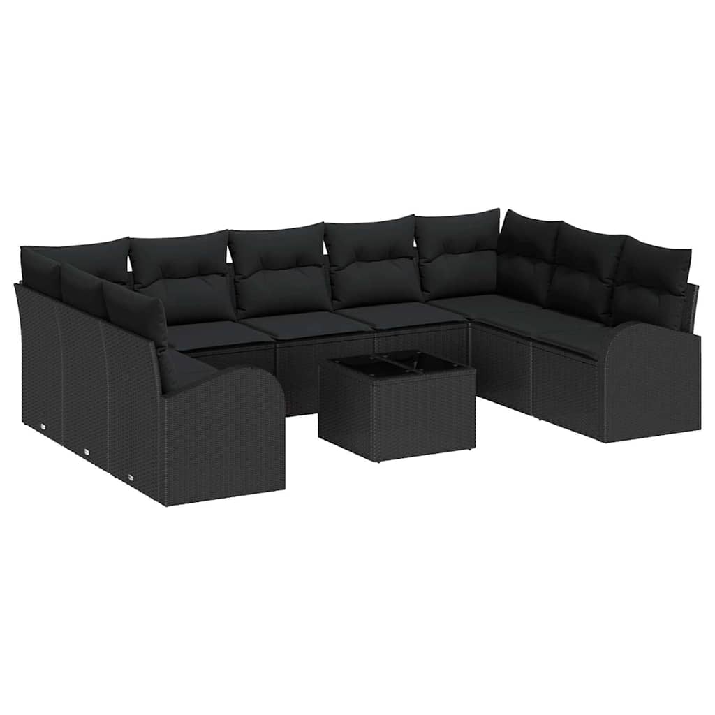 Tuin Sofa Set Met Kussen 10 Pcs Poly Riet