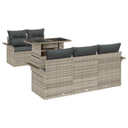 Tuin Sofa Set Met Kussen Met Opslag 6 Pcs Poly Riet