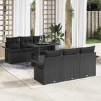 Tuin Sofa Set Met Kussen Met Opslag 7 Pcs Poly Riet