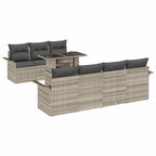 Tuin Sofa Set Met Kussen Met Opslag 8 Pcs Poly Riet