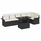 Tuin Sofa Set Met Kussen Met Opslag 7 Pcs Poly Riet