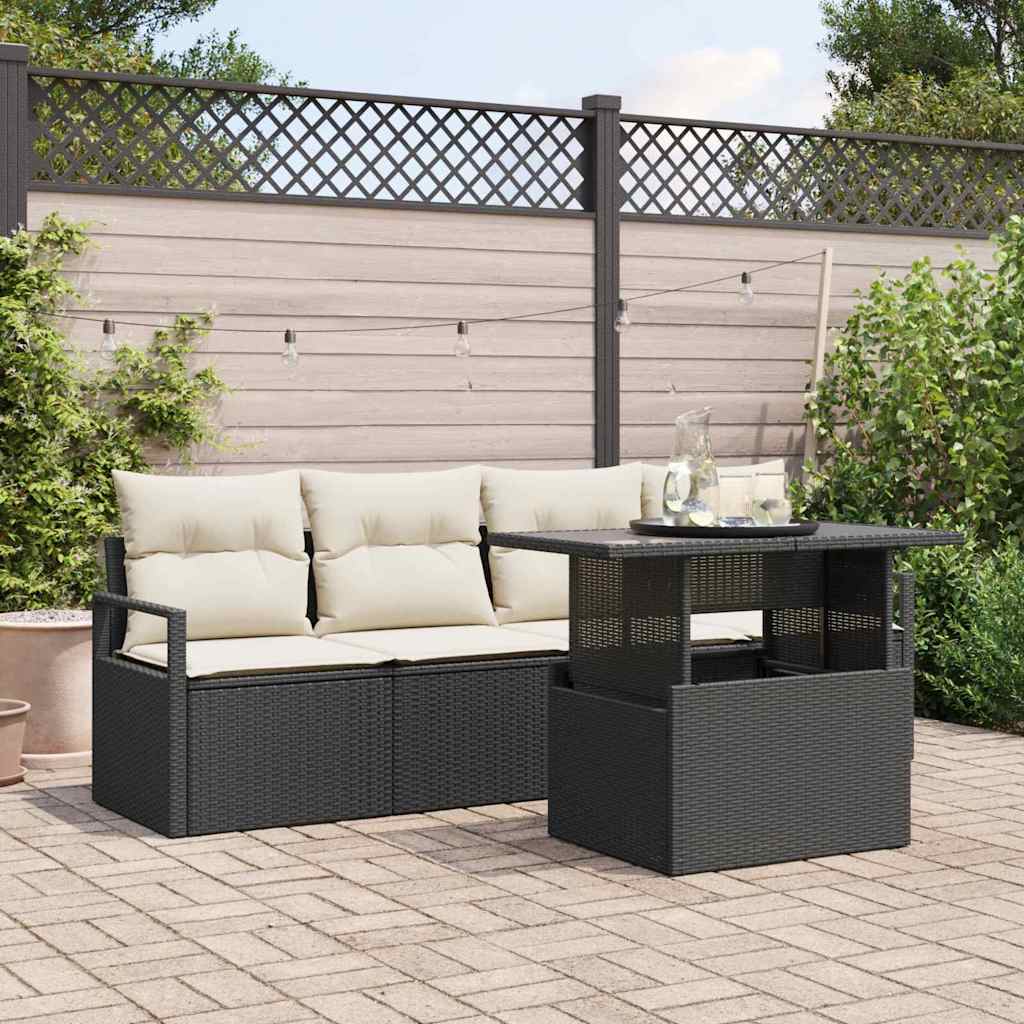 Tuin Sofa Set Met Opslag 5 Pcs Poly Riet