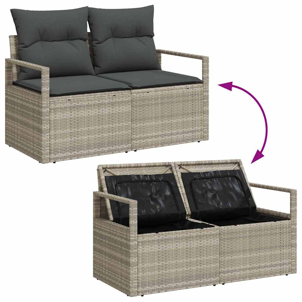 Tuin Sofa Set Met Opslag 5 Pcs Poly Riet