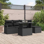 Tuin Sofa Set Met Opslag 6 Pcs Poly Riet