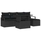 Tuin Sofa Set Met Opslag 6 Pcs Poly Riet