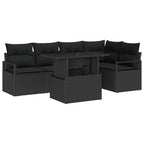 Tuin Sofa Set Met Opslag 6 Pcs Poly Riet