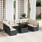 Tuin Sofa Set Met Opslag 10 Pcs Poly Riet