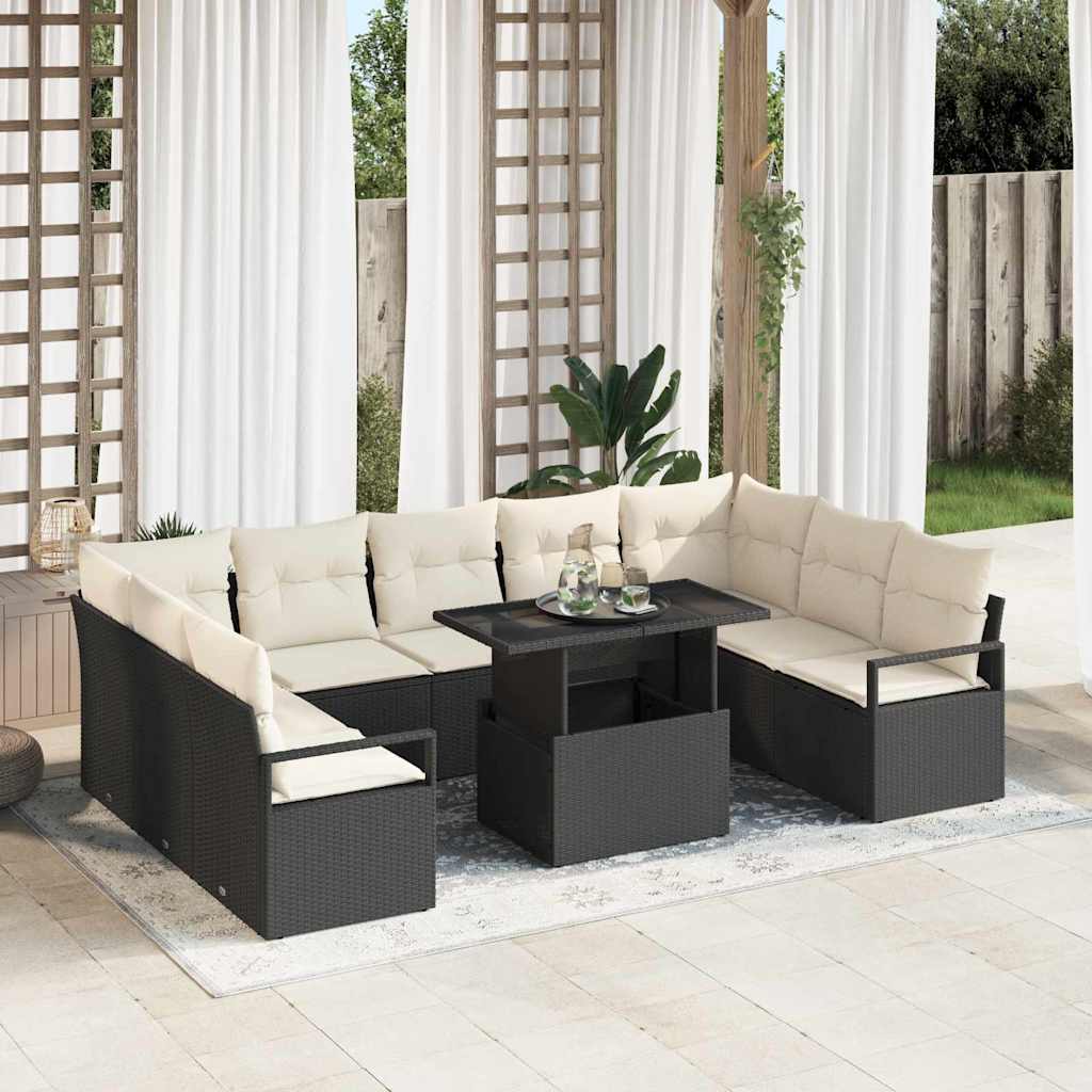 Tuin Sofa Set Met Opslag 10 Pcs Poly Riet