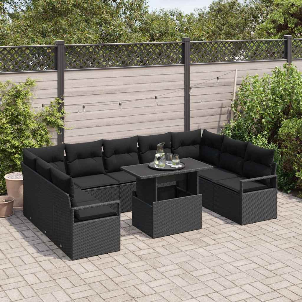 Tuin Sofa Set Met Opslag 10 Pcs Poly Riet