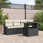Tuin Sofa Set Met Opslag 5 Pcs Poly Riet