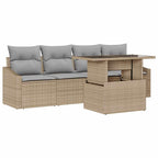 Tuin Sofa Set Met Opslag 5 Pcs Poly Riet