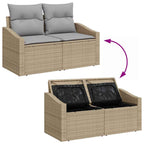 Tuin Sofa Set Met Opslag 5 Pcs Poly Riet