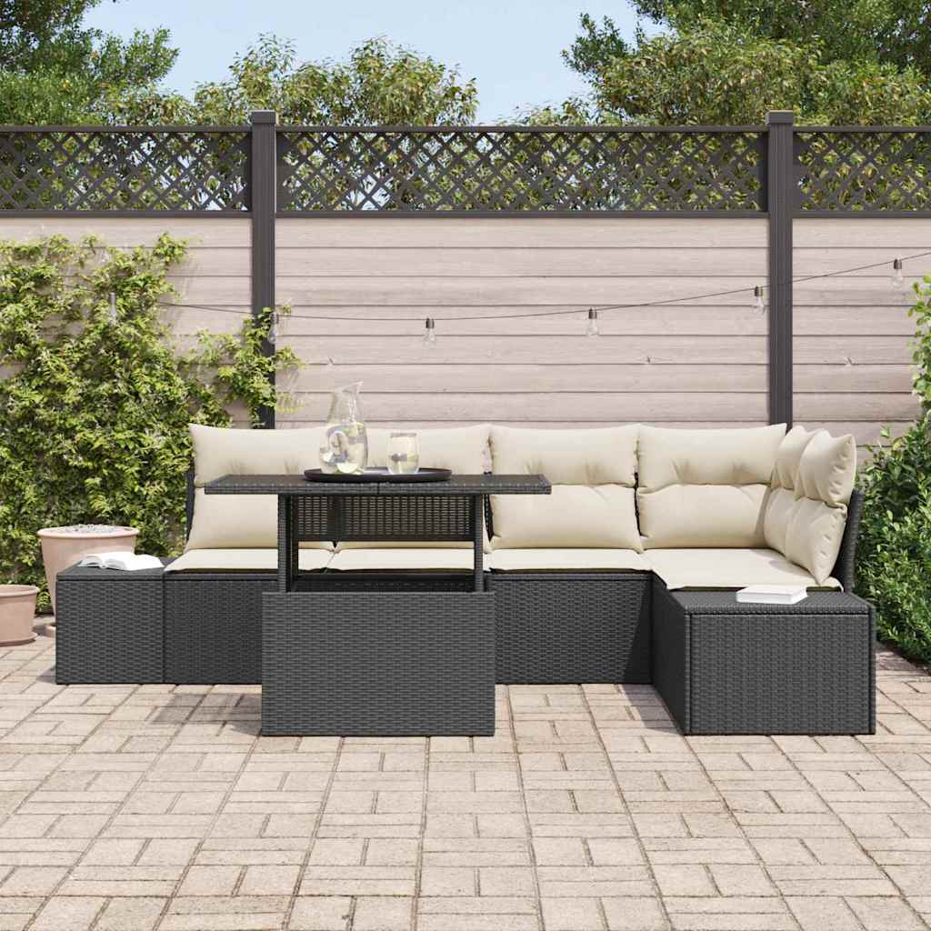 Tuin Sofa Set Met Opslag 6 Pcs Poly Riet