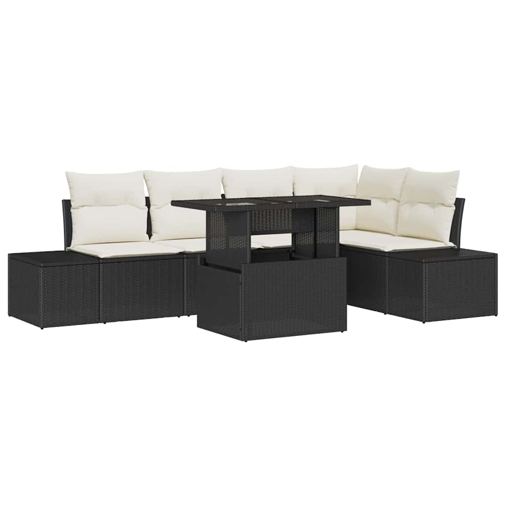 Tuin Sofa Set Met Opslag 6 Pcs Poly Riet