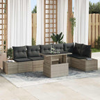 Tuin Sofa Set Met Opslag 7 Pcs Poly Riet