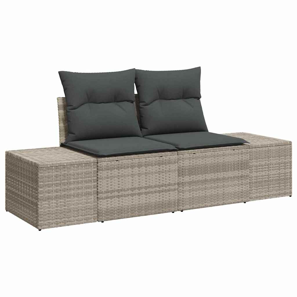 Tuin Sofa Set Met Opslag 7 Pcs Poly Riet