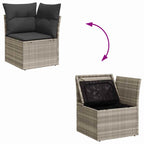 Tuin Sofa Set Met Opslag 7 Pcs Poly Riet