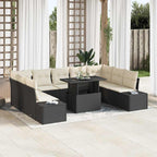 Tuin Sofa Set Met Opslag 10 Pcs Poly Riet