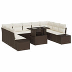 Tuin Sofa Set Met Opslag 10 Pcs Poly Riet