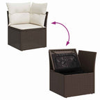 Tuin Sofa Set Met Opslag 10 Pcs Poly Riet