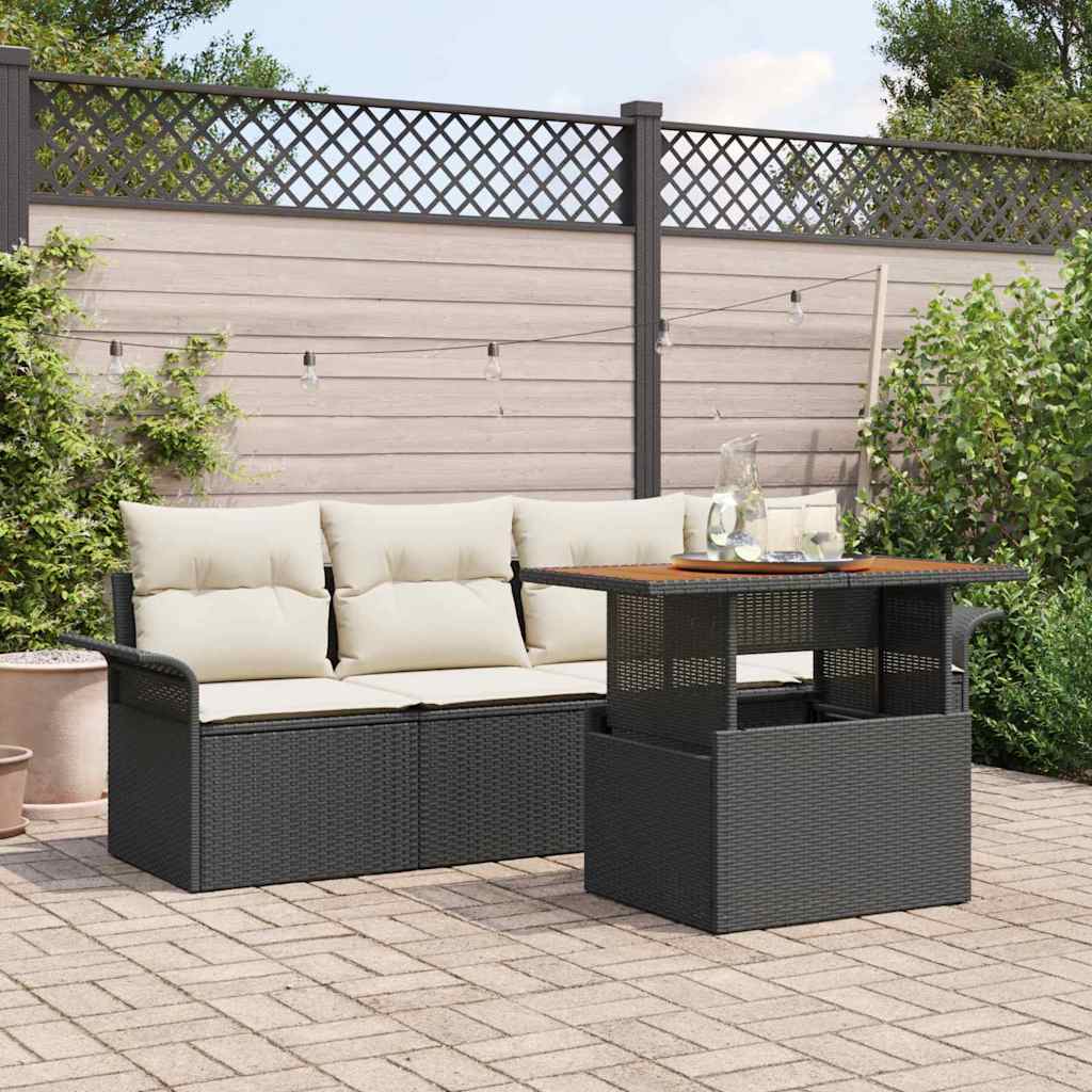 Tuin Sofa Set Met Opslag 5 Pcs Poly Riet