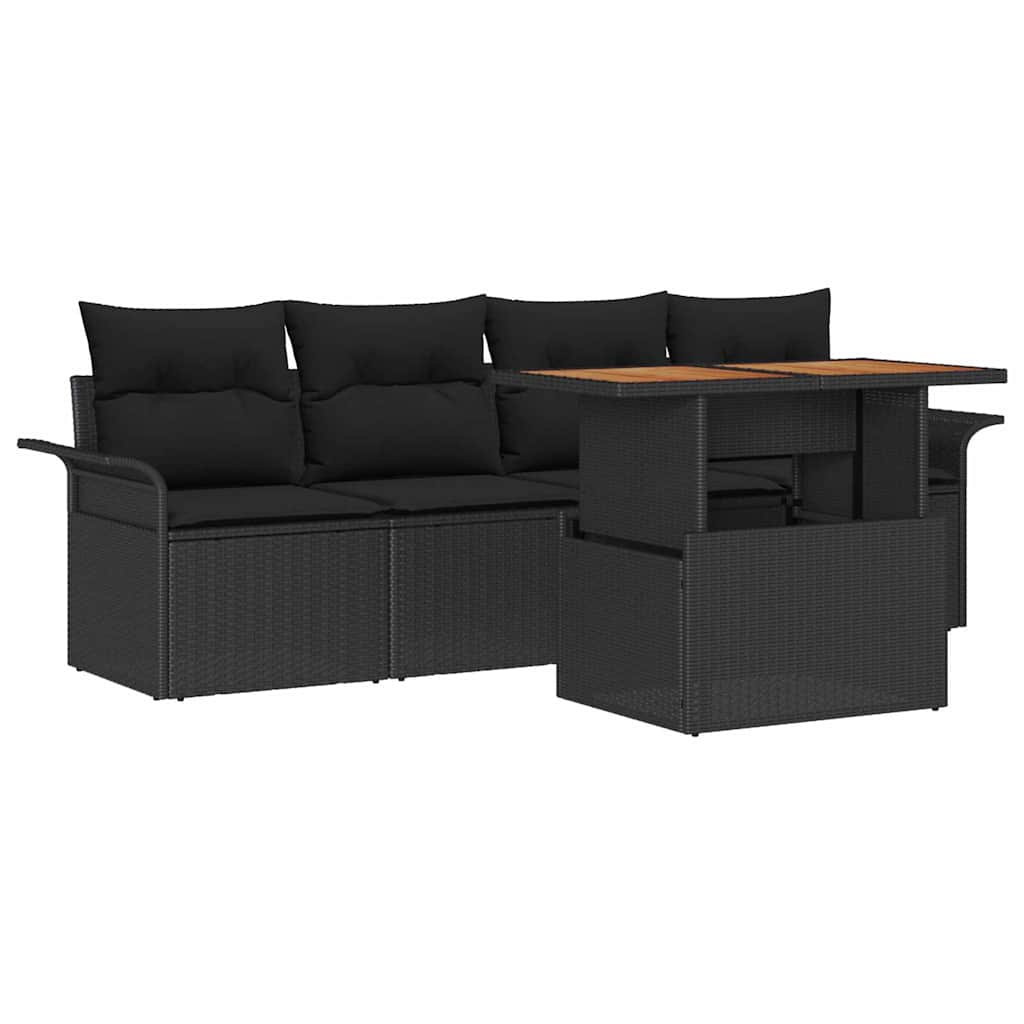 Tuin Sofa Set Met Opslag 5 Pcs Poly Riet