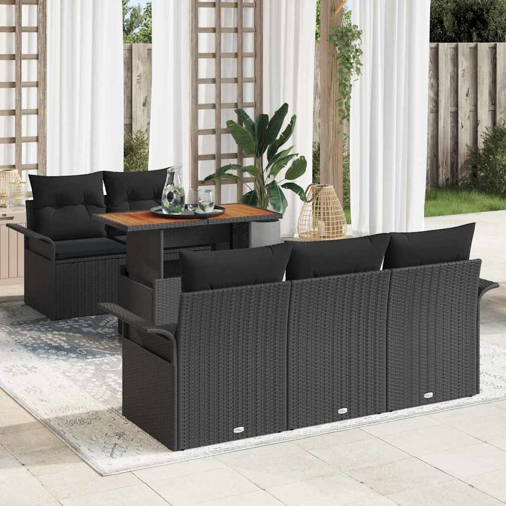 Tuin Sofa Set Met Opslag 6 Pcs Poly Riet