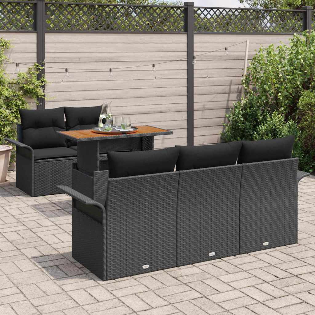 Tuin Sofa Set Met Opslag 6 Pcs Poly Riet