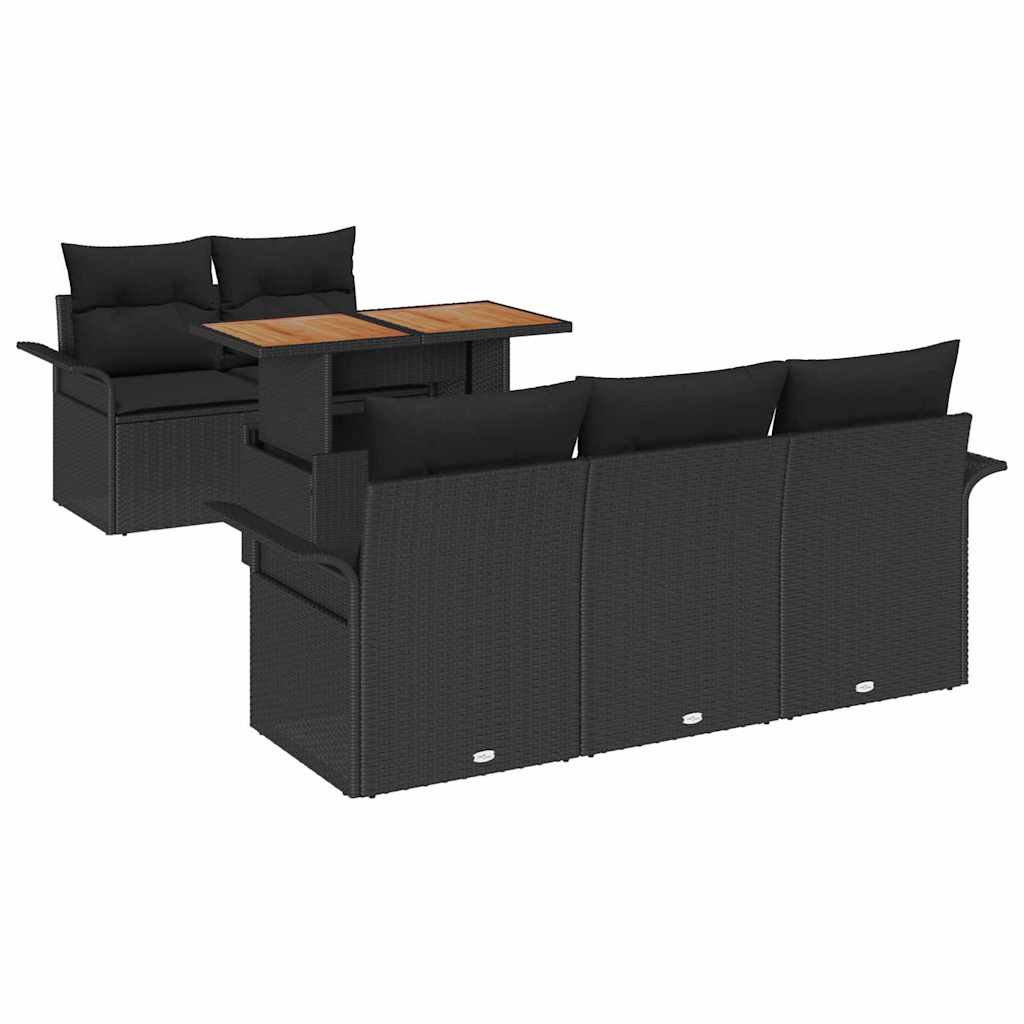 Tuin Sofa Set Met Opslag 6 Pcs Poly Riet