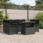 Tuin Sofa Set Met Opslag 7 Pcs Poly Riet