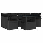 Tuin Sofa Set Met Opslag 7 Pcs Poly Riet