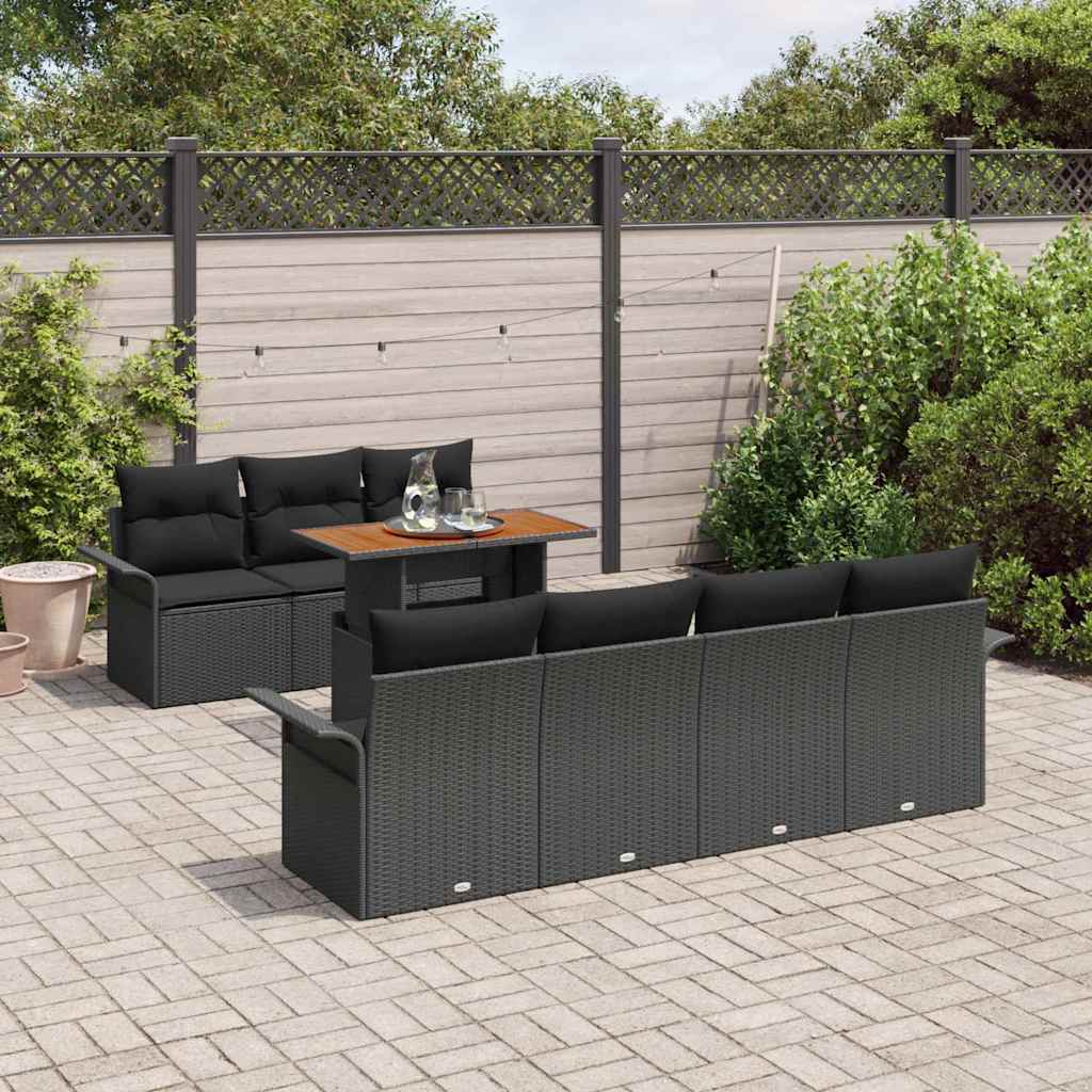 Tuin Sofa Set Met Opslag 8 Pcs Poly Riet