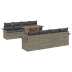 Tuin Sofa Set Met Opslag 9 Pcs Poly Riet