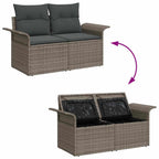 Tuin Sofa Set Met Opslag 9 Pcs Poly Riet